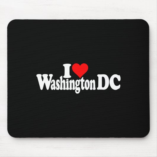 Ich liebe Herz Washington Dc District Of Columbia Mousepad (Vorne)