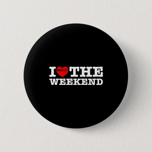 Ich liebe Herz-Wochenende Lustige Camping-Paar-Ges Button (Vorderseite)