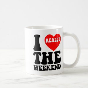 Ich liebe Herz-Wochenende Lustige Camping-Paar-Ges Kaffeetasse