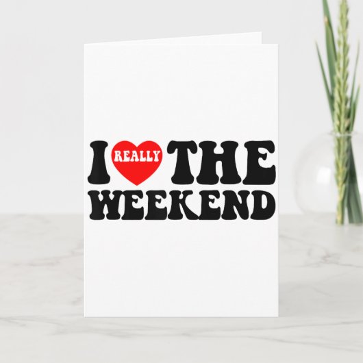 Ich liebe Herz-Wochenende Lustige Camping-Paar-Ges Karte (Vorderseite)