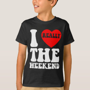 Ich liebe Herz-Wochenende Lustige Camping-Paar-Ges T-Shirt