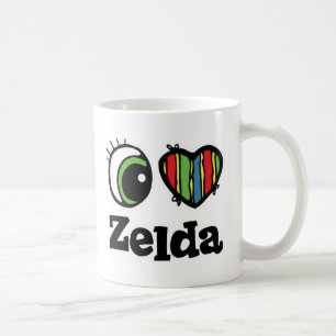 Ich liebe (Herz) Zelda Kaffeetasse