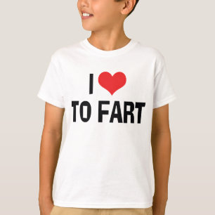 Ich liebe, Herz zu furzen - Lustiger Furz-Humor T-Shirt
