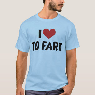 Ich liebe Herz zu furzen T-Shirt