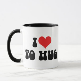 Ich liebe Herz zum Umarmen - Kostenlose Umarmungen Tasse