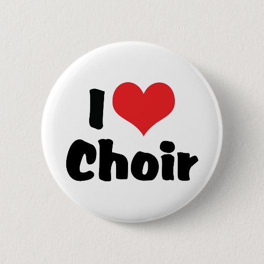 Ich liebe Herzchor Button (Vorderseite)