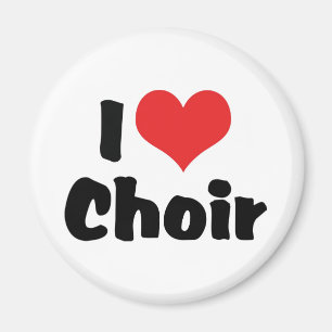 Ich liebe Herzchor Magnet