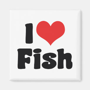 Ich liebe Herzfische - Aquariumliebhaber Magnet