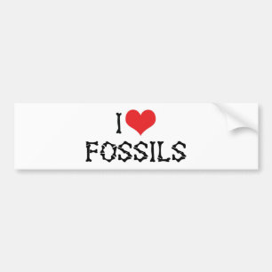 Ich liebe Herzfossilien - Paläontologie Fossiliens Autoaufkleber