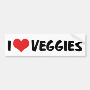 Ich liebe herzgesunde Gemüse - Veganer Gesundheits Autoaufkleber