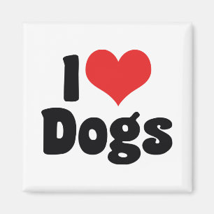 Ich liebe Herzhunde - Hunde Liebhaber Magnet
