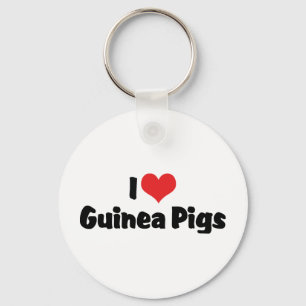 Ich liebe Herzmeerschweinchen Schlüsselanhänger