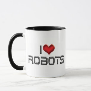 Ich liebe Herzroboter - Robotikliebhaber Tasse