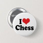 Ich liebe Herzschach Button (Vorne & Hinten)