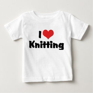 Ich liebe Herzstricken Baby T-shirt