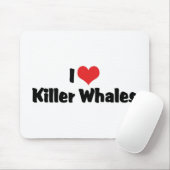 Ich Liebe Herztöter Wale Mousepad (Mit Mouse)