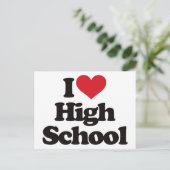 Ich Liebe High School! Postkarte (Stehend Vorderseite)