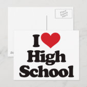 Ich Liebe High School! Postkarte (Vorne/Hinten)