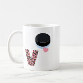 Ich liebe Hockey Frauen- oder Mädchen-Hockey Kaffeetasse (Links)