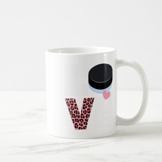 Ich liebe Hockey Frauen- oder Mädchen-Hockey Kaffeetasse (Rechts)