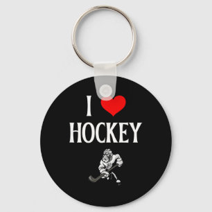 Ich liebe Hockey Ich Herz Hockey Lustiges Eishocke Schlüsselanhänger