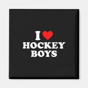 Ich liebe Hockey-Jungs Magnet