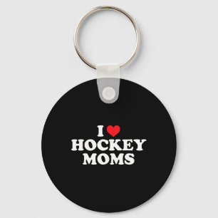 Ich liebe Hockey-Mütter lustiges Design Schlüsselanhänger