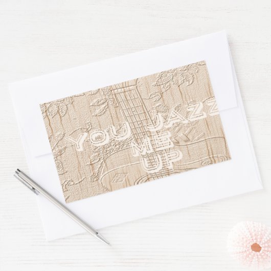 Ich Liebe Holz braun Rechteckiger Aufkleber (Umschlag)