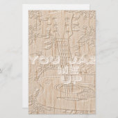 Ich Liebe Holz wird braun Hakuna Matata Briefpapier (Vorne/Hinten)