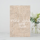 Ich Liebe Holz wird braun Hakuna Matata Briefpapier (Stehend Vorderseite)