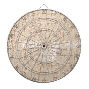 Ich Liebe Holz wird braun Hakuna Matata Dartscheibe