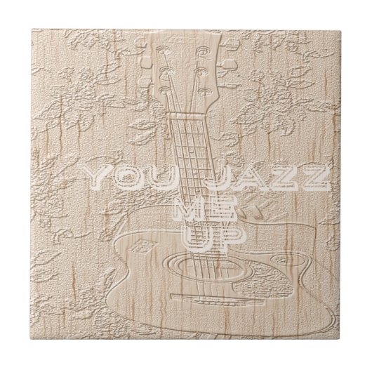 Ich Liebe Holz wird braun Hakuna Matata Fliese (Vorderseite)