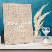 Ich Liebe Holz wird braun Hakuna Matata Fotoplatte (Seite)