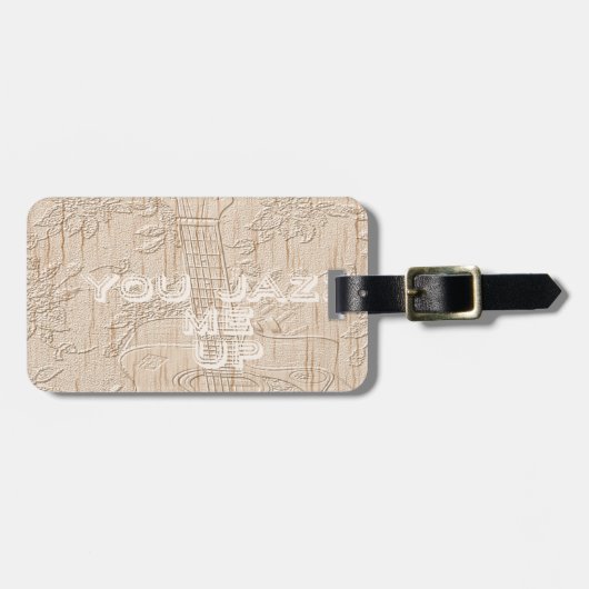 Ich Liebe Holz wird braun Hakuna Matata Gepäckanhänger (Vorderseite horizontal)