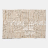 Ich Liebe Holz wird braun Hakuna Matata Geschirrtuch (Horizontal)