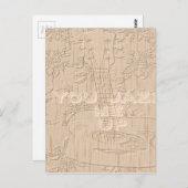 Ich Liebe Holz wird braun Hakuna Matata Postkarte (Vorne/Hinten)