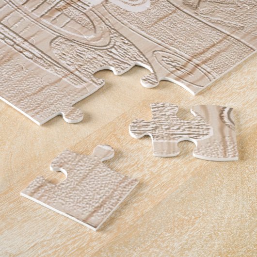 Ich Liebe Holz wird braun Hakuna Matata Puzzle (Seite)