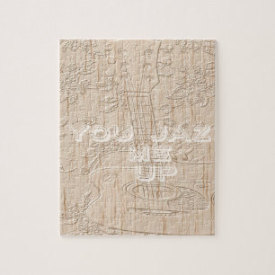 Ich Liebe Holz wird braun Hakuna Matata Puzzle