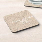 Ich Liebe Holz wird braun Hakuna Matata Untersetzer (Linke Seite)