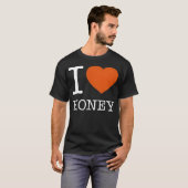 ICH LIEBE HONIG vintage T-Shirt (Vorne ganz)