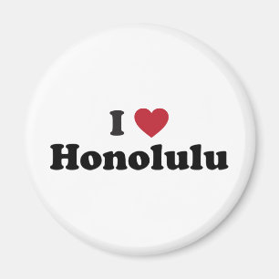 Ich liebe Honolulu Hawaii Magnet