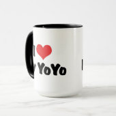 Ich Liebe höre mein JoYo Tasse (Vorderseite Links)