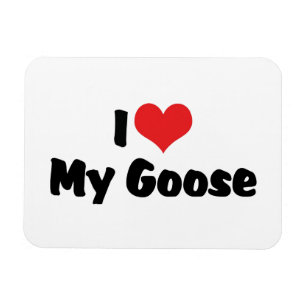 Ich Liebe höre meine Gans - Vogel Lover Magnet