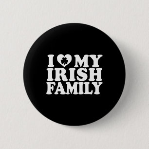 Ich Liebe Höre meinen irischen St. Patricks-Famili Button