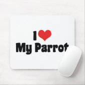 Ich Liebe höre meinen Papagei - Vogel Lover Mousepad (Mit Mouse)