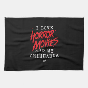 Ich Liebe Horror-Filme und mein Hundebesitzer von Geschirrtuch