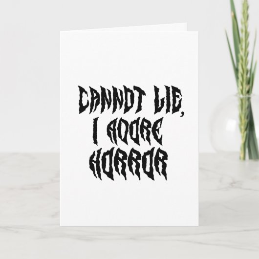 Ich liebe Horror  Karte (Vorderseite)