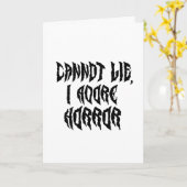 Ich liebe Horror  Karte (Gelbe Blume)
