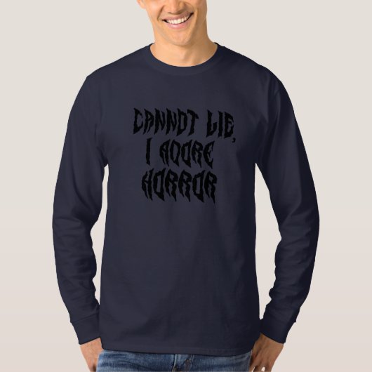 Ich liebe Horror T-Shirt (Vorderseite)
