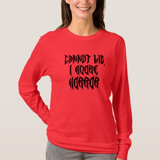 Ich liebe Horror T-Shirt (Vorderseite)
